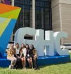 Lehigh CS students in front of GHC sign