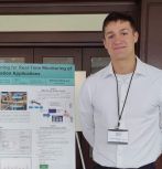 Gabriel Bonsall with his prize-winning poster at the 2024 FECM/NETL Spring R&D Project Review Meeting