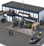 3D rendering of the gasification facility at the ERC