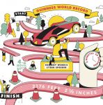toy race car track world record illustration