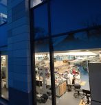 HST building looking into research labs
