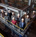 Lehigh engineering research team with offshore wind multidirectional soil-foundation interaction testing facility