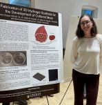 Josie Krepps presenting research poster