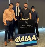 LURA members Dontae Hoose, Keegan Gagnon, TJ Moore, Lorcan Cheng at AIAA conference