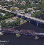 Bridges over Lehigh River in Bethlehem, PA