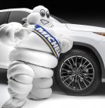 Michelin man with tire