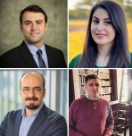 Headshots of four mechanical engineering alums who became assistant professors this fall