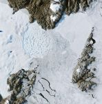 2022 Satellite image of Zachariae Isstrom, a glacier in northeast Greenland (Credit: NASA/USGS)