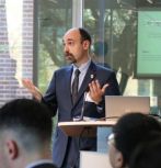 CERCat director Paolo Bocchini speaks at latest meeting