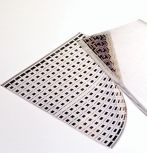 an array of flexible organic transistors printed on a plastic substrate
