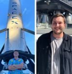 Alex Perlman and Cole Kuehmann at SpaceX