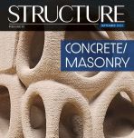 Cover of Structure magazine featuring image of intricate 3D printed concrete structure