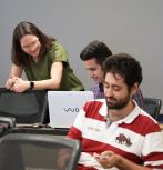 Hannah Dailey and engineering students in Numerical Methods class