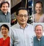 Center: Zheng Yao; Clockwise from top left: Carlos Romero, Sibel Pamukcu, Steve Peters, Xuanhong Cheng