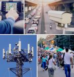 Collage of images showing methods of data collection that can be used to help with urban mobility planning