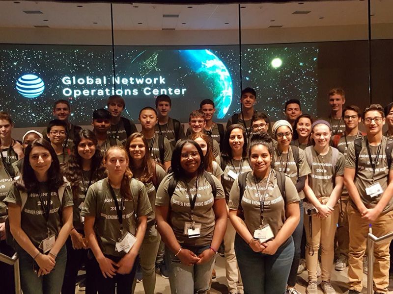 Group shot of SEI students