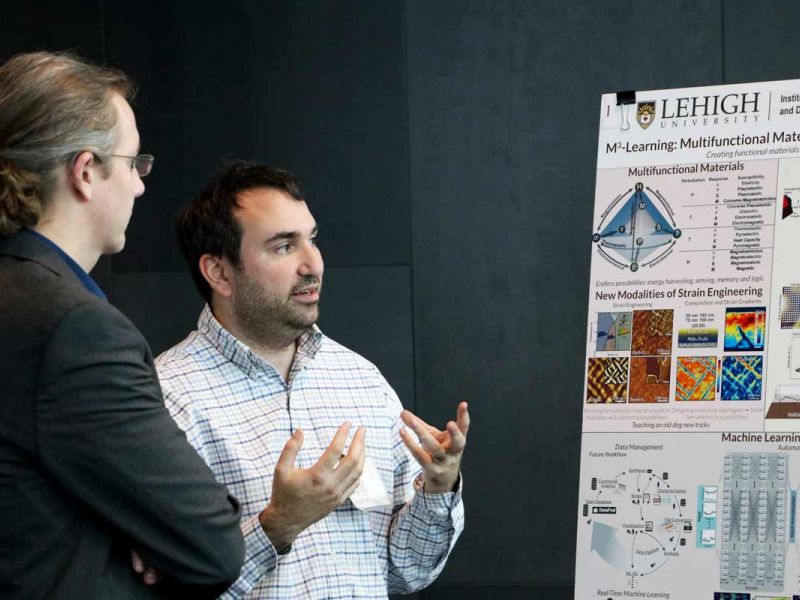 Researchers at poster session